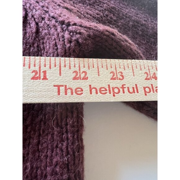 THE GREAT maroon red hearts lodge cardigan wool blend shawl collar sz 1(S) Cali - Picture 6 of 8